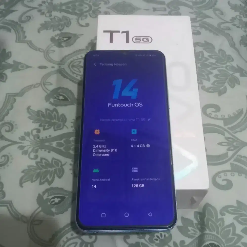 Dijual vivo T1 5G 4/128 bonus memory microsd vgen 128gb