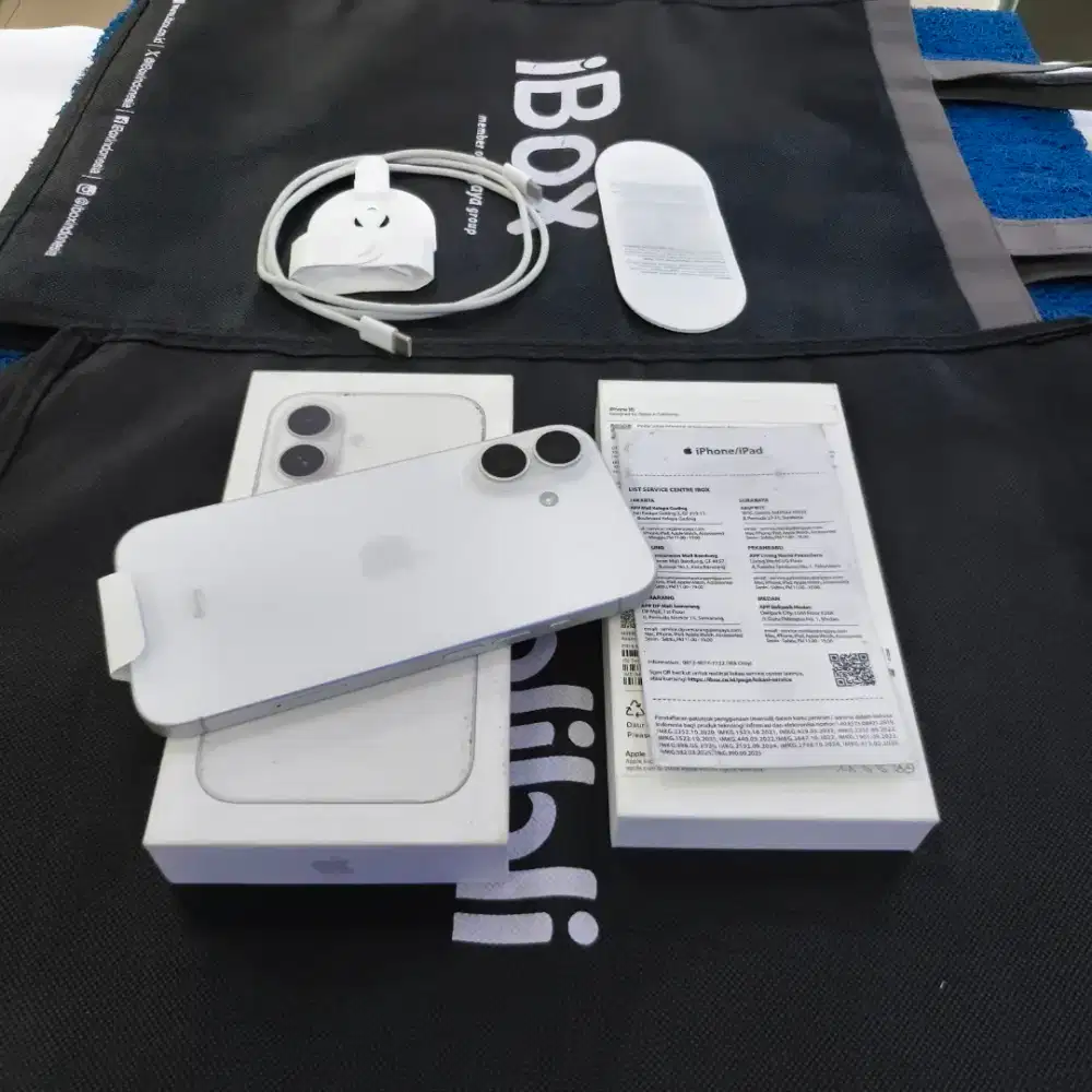 Iphone 16 128gb 99% like new BH 100% Grs resmi iBox On Februari 2027