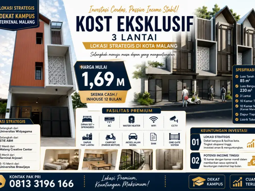RUMAH KOS AREA MALANG KAMPUS