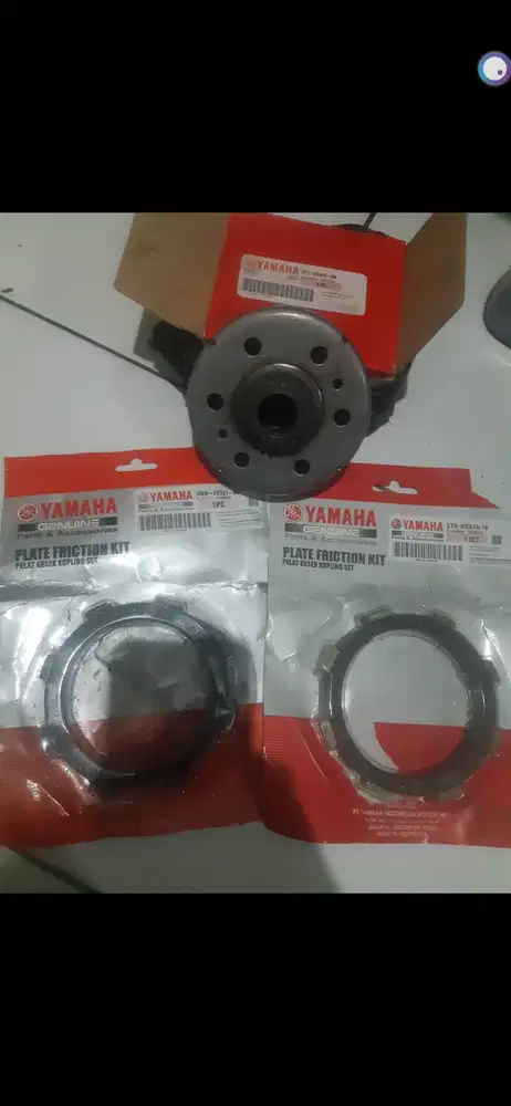Jual murah paket kampas kopling 2 dan mangkok ganda gigi tengah 18T