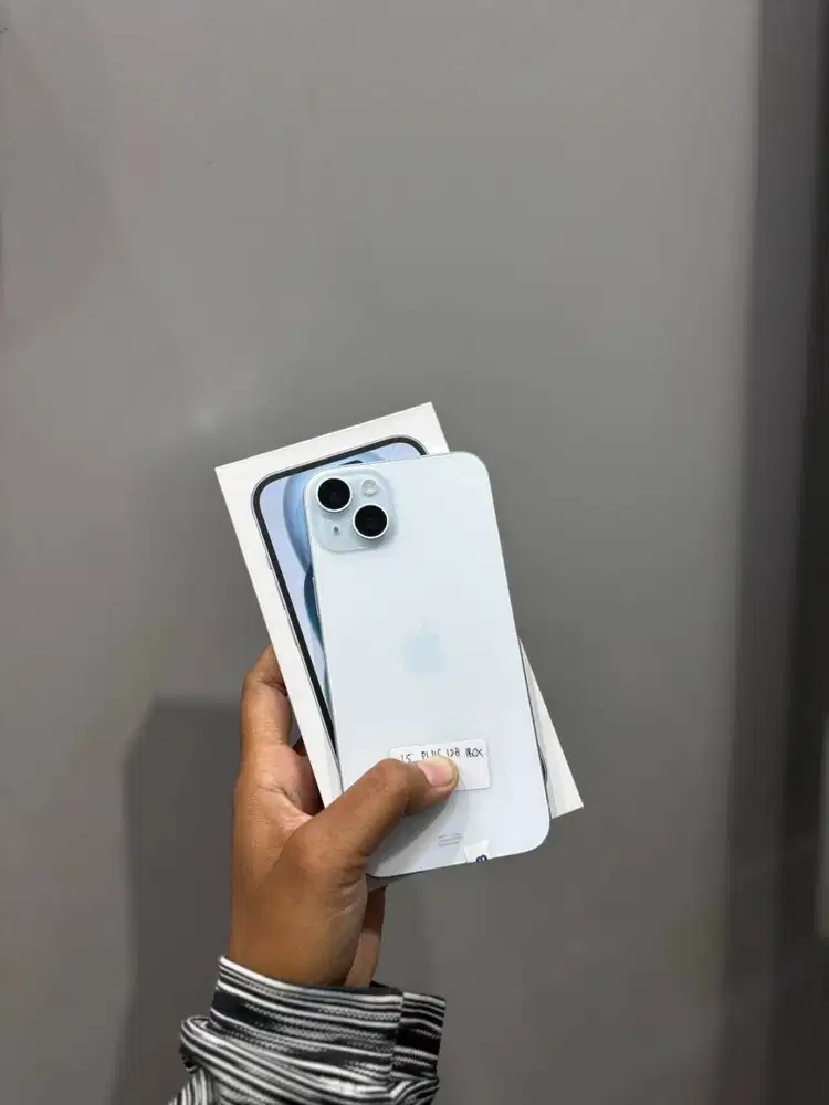 IPHONE 15 PLUS 256GB SECOND RESMI IBOX FULLSET