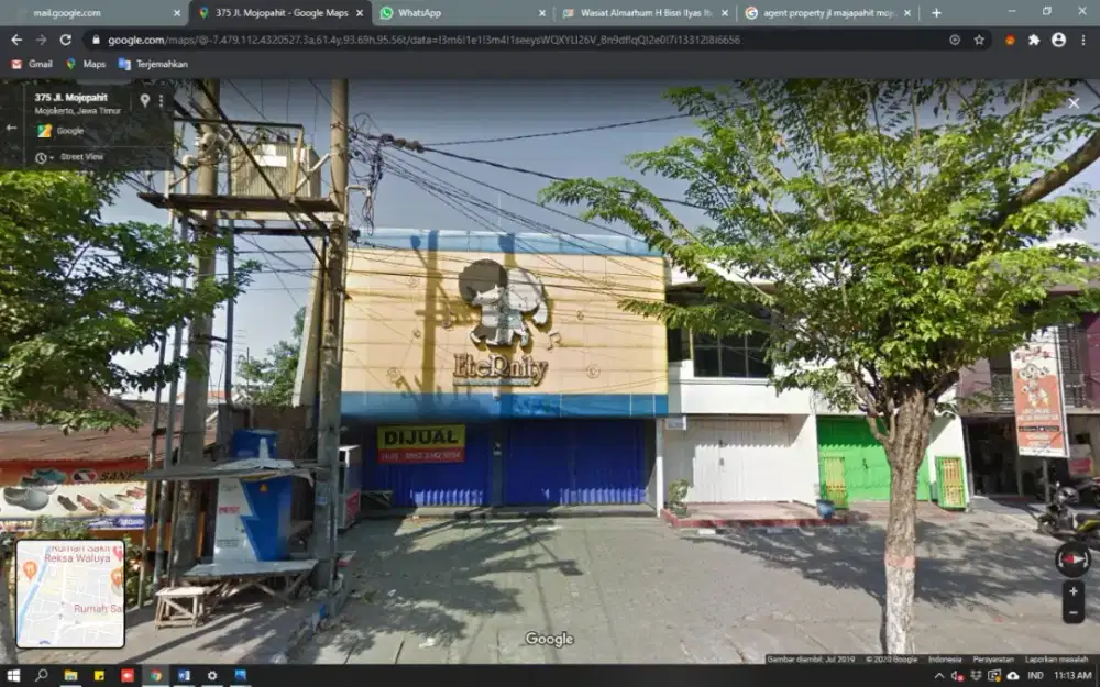 Dijual bangunan strategis Kota Mojokerto