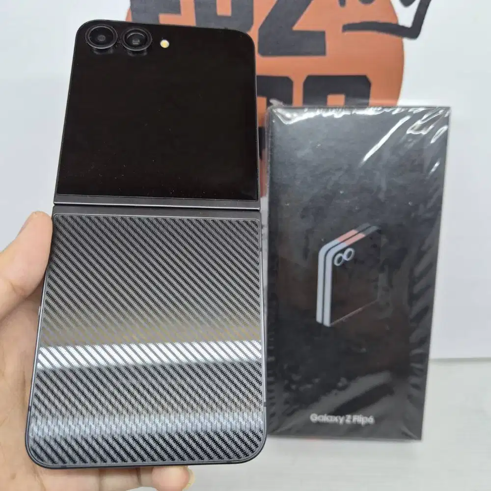 Samsung Z FLIP 6  FULLSET EXCLUSIVE  BLACK CRAFTED 12/256GB No Minus