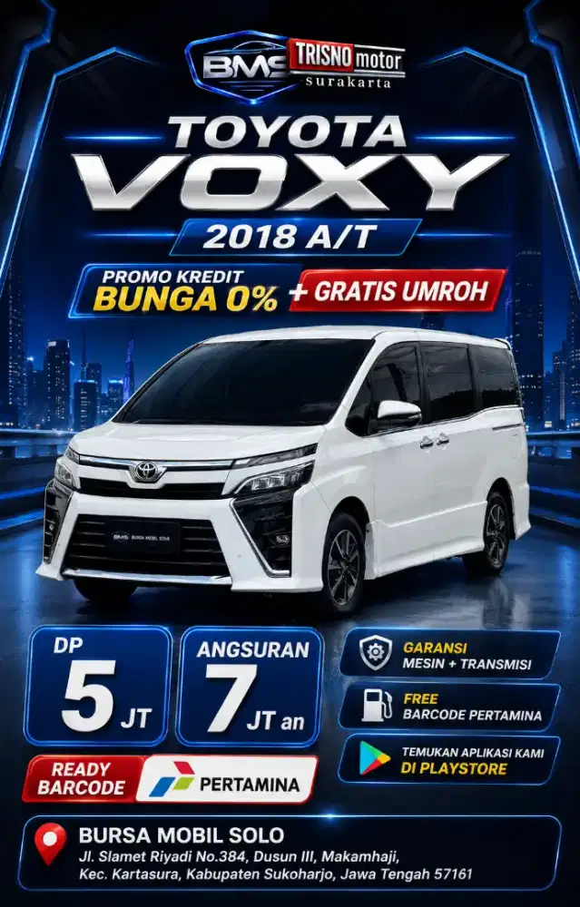 ( Dp 10 Jt) TOYOTA VOXY 2018 AT