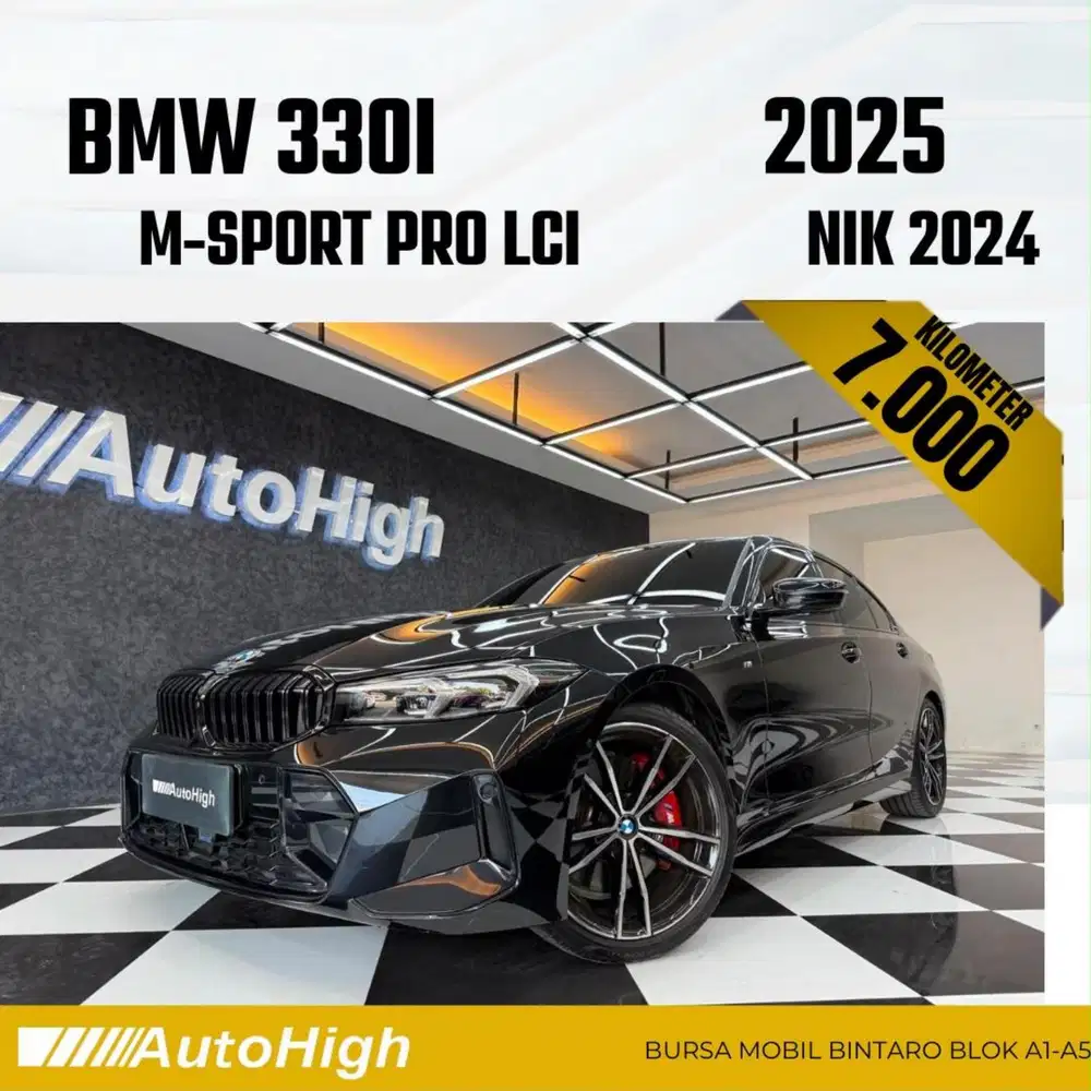 DP10% [Km7.000] 330i M-Sport 2024 Black Reg 2025 #AUTOHIGH