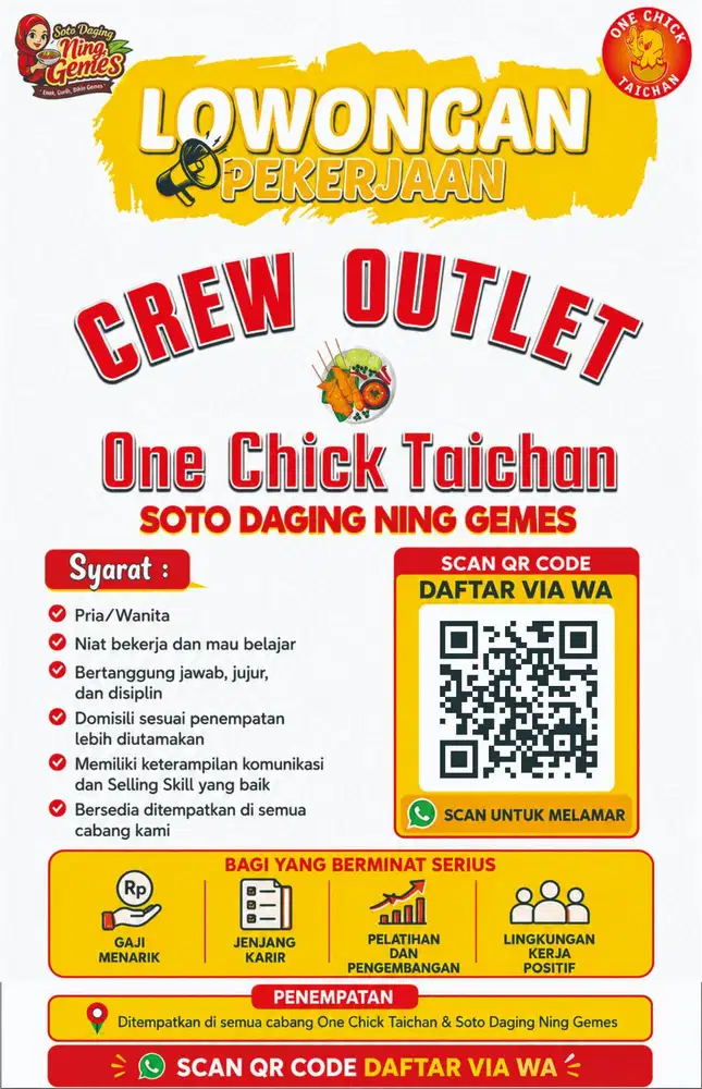LOWONGAN KERJA – CREW OUTLET