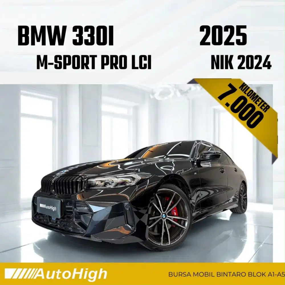 DP10% [Km7.000] 330i M-Sport 2024 Black Reg 2025 #AUTOHIGH