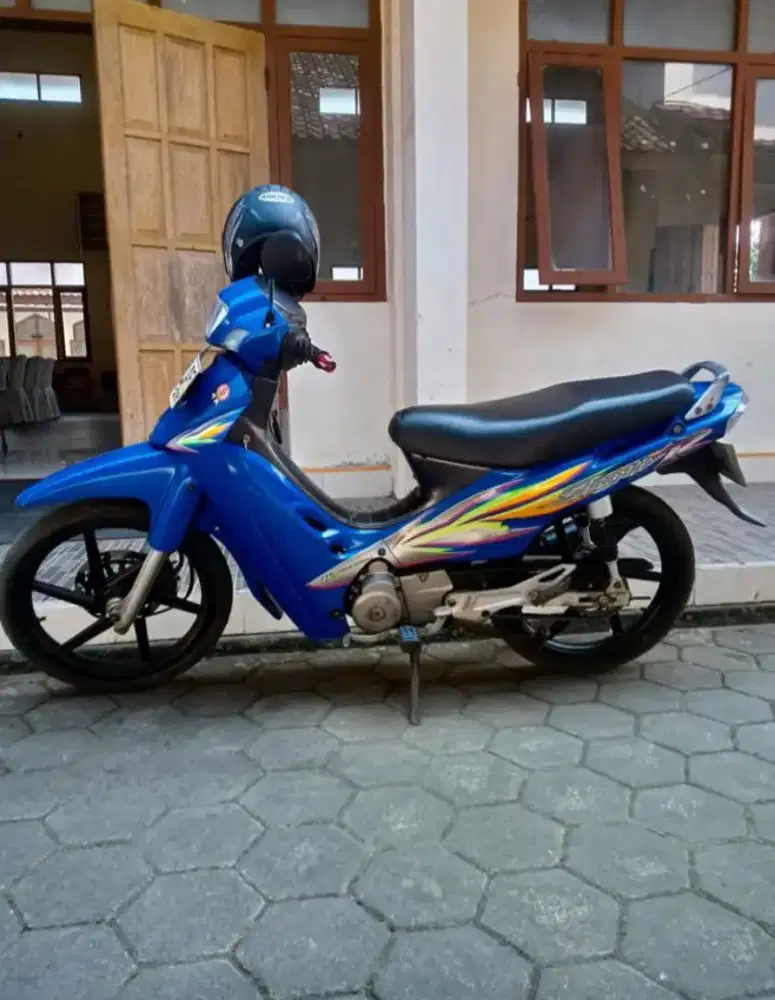 Shogun R 110 warna biru