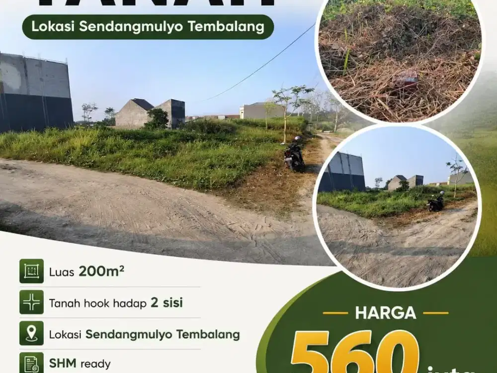 Tanah murah di sendangmulyo tembalang hook