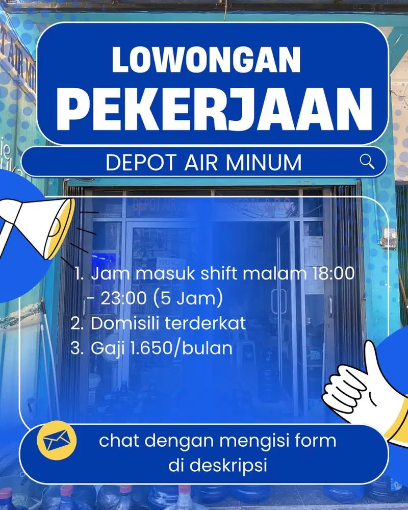 Depot air Bagian pengisian