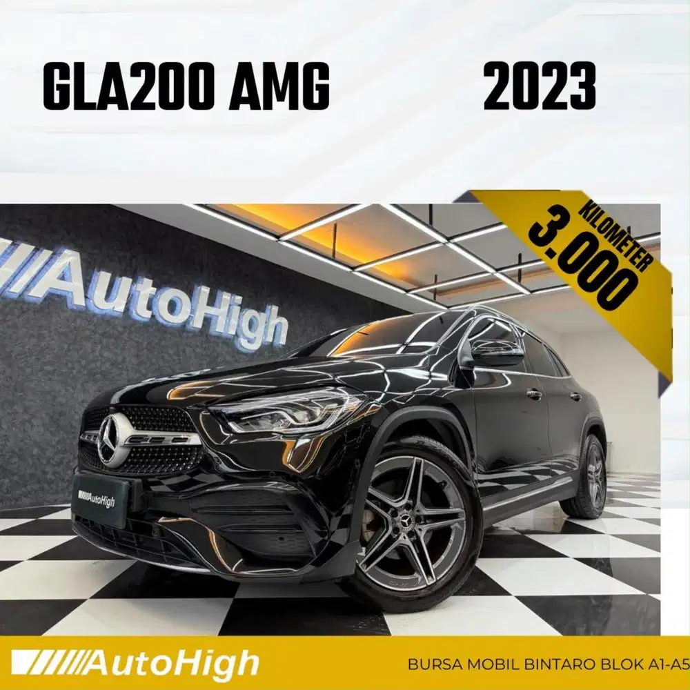 DP10% [Km3.000] GLA200 AMG 2023 Black / GLA 200 Reg 2024 #AUTOHIGH