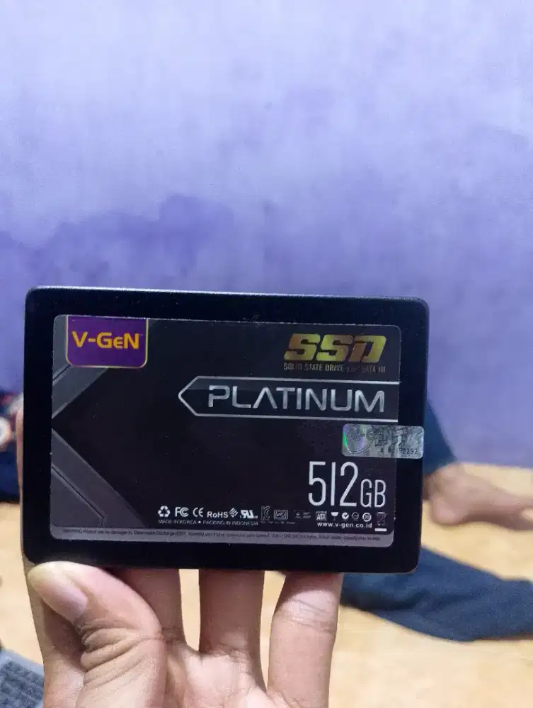Ssd vgen platinum ori segel