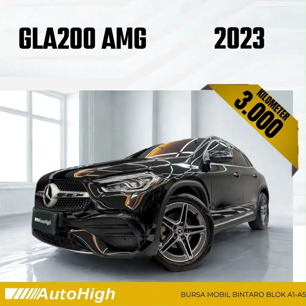 DP10% [Km3.000] GLA200 AMG 2023 Black / GLA 200 Reg 2024 #AUTOHIGH