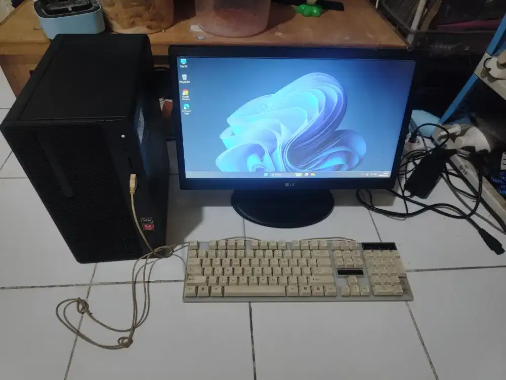 PC HP 245 Ryzen 5 Gaming +Monitor