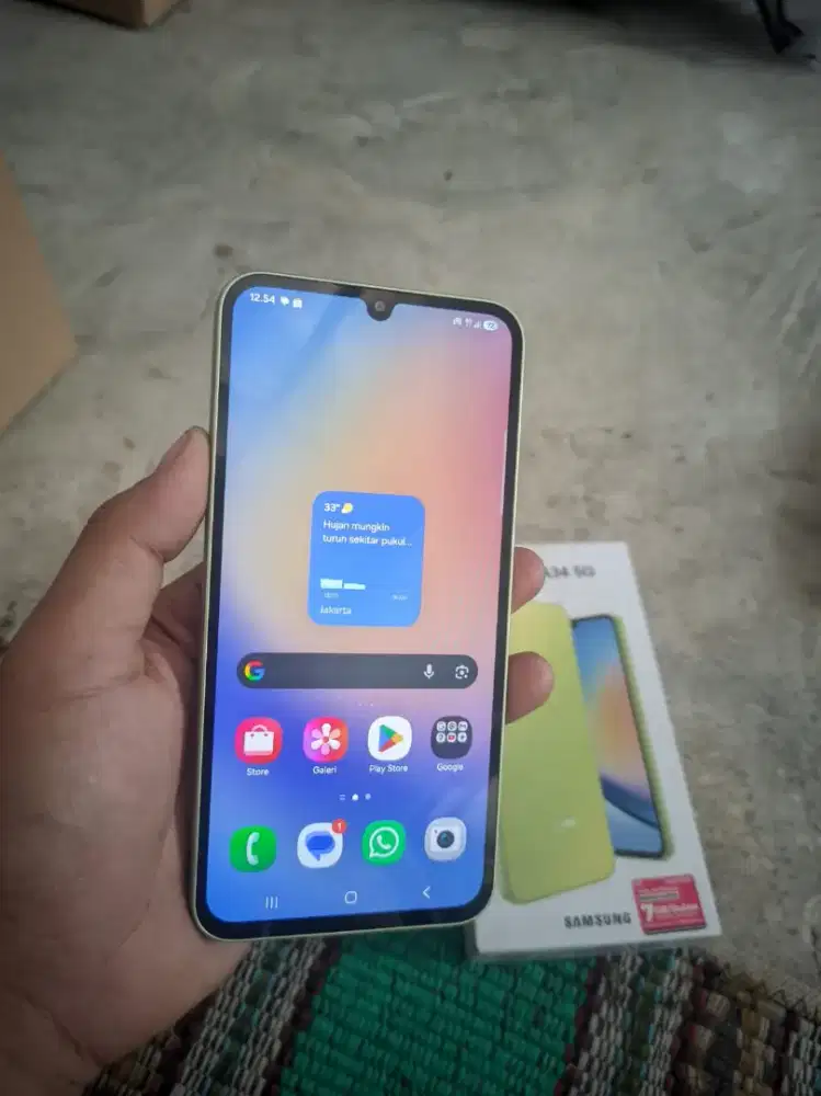 Samsung a34 5G 8/256gb lengkap nominus mulus