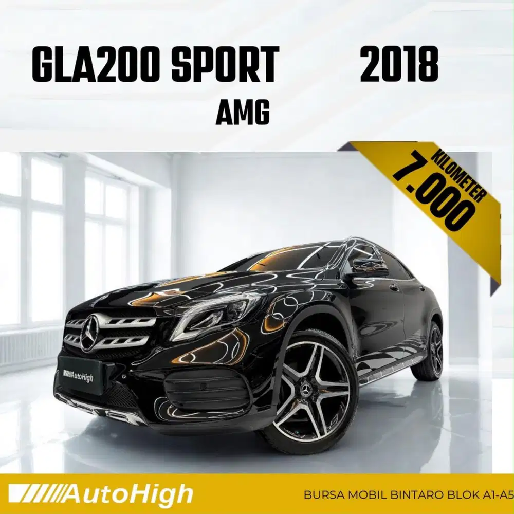 DP10% [Km7.000] GLA200 AMG 2018 Black / GLA 200 Reg 2019 #AUTOHIGH