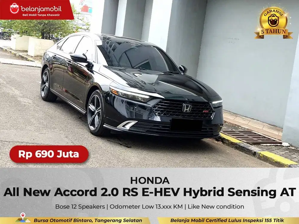 [ LOW KM 13RB ] Honda Accord 2.0 RS E-HEV Hybrid Sensing 2024/2025