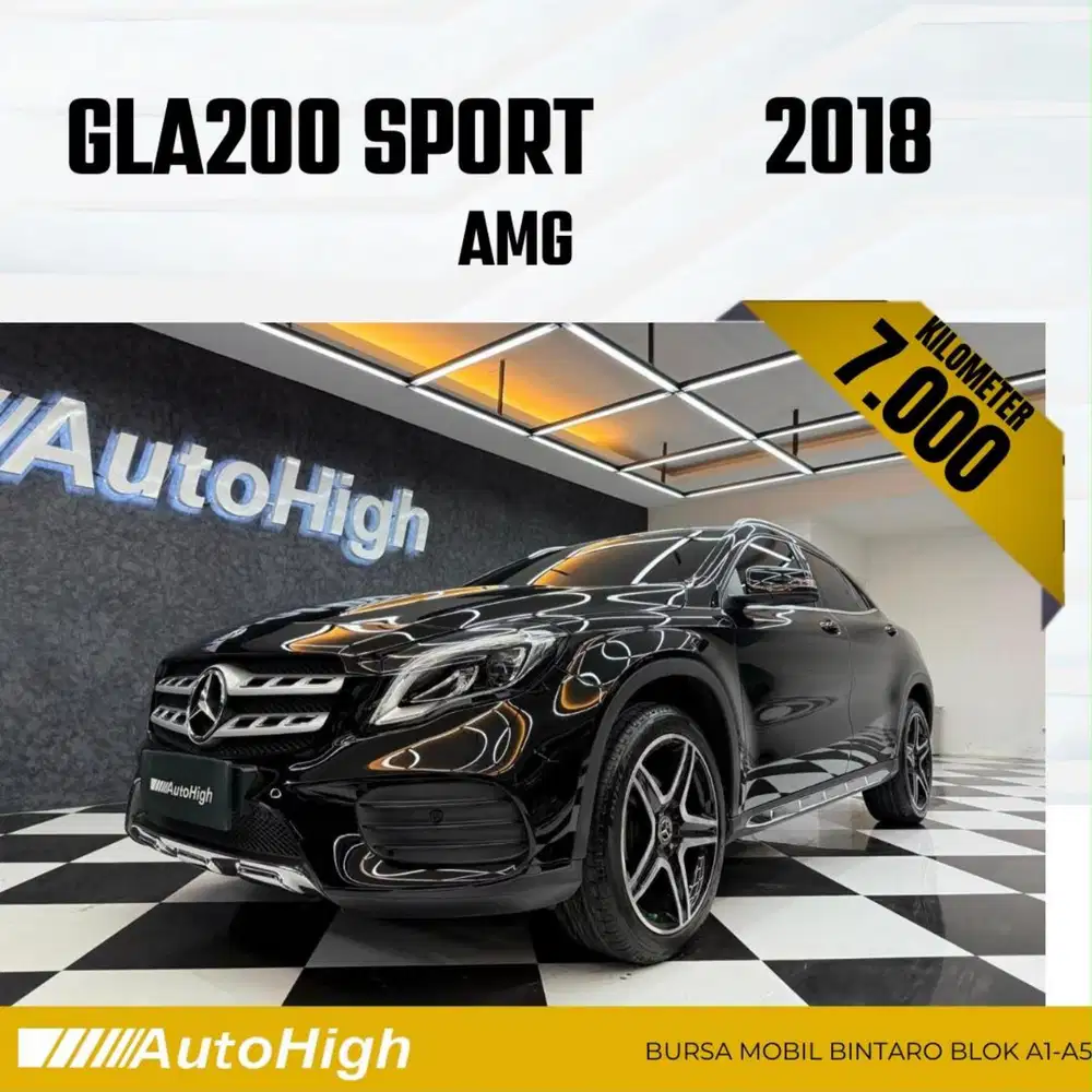 DP10% [Km7.000] GLA200 AMG 2018 Black / GLA 200 Reg 2017 #AUTOHIGH