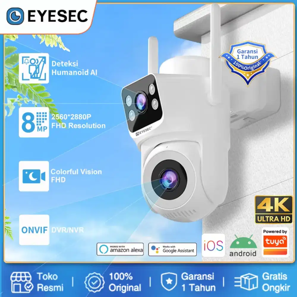 EYESEC CCTV 2 CAMERA 4k Ultra HD