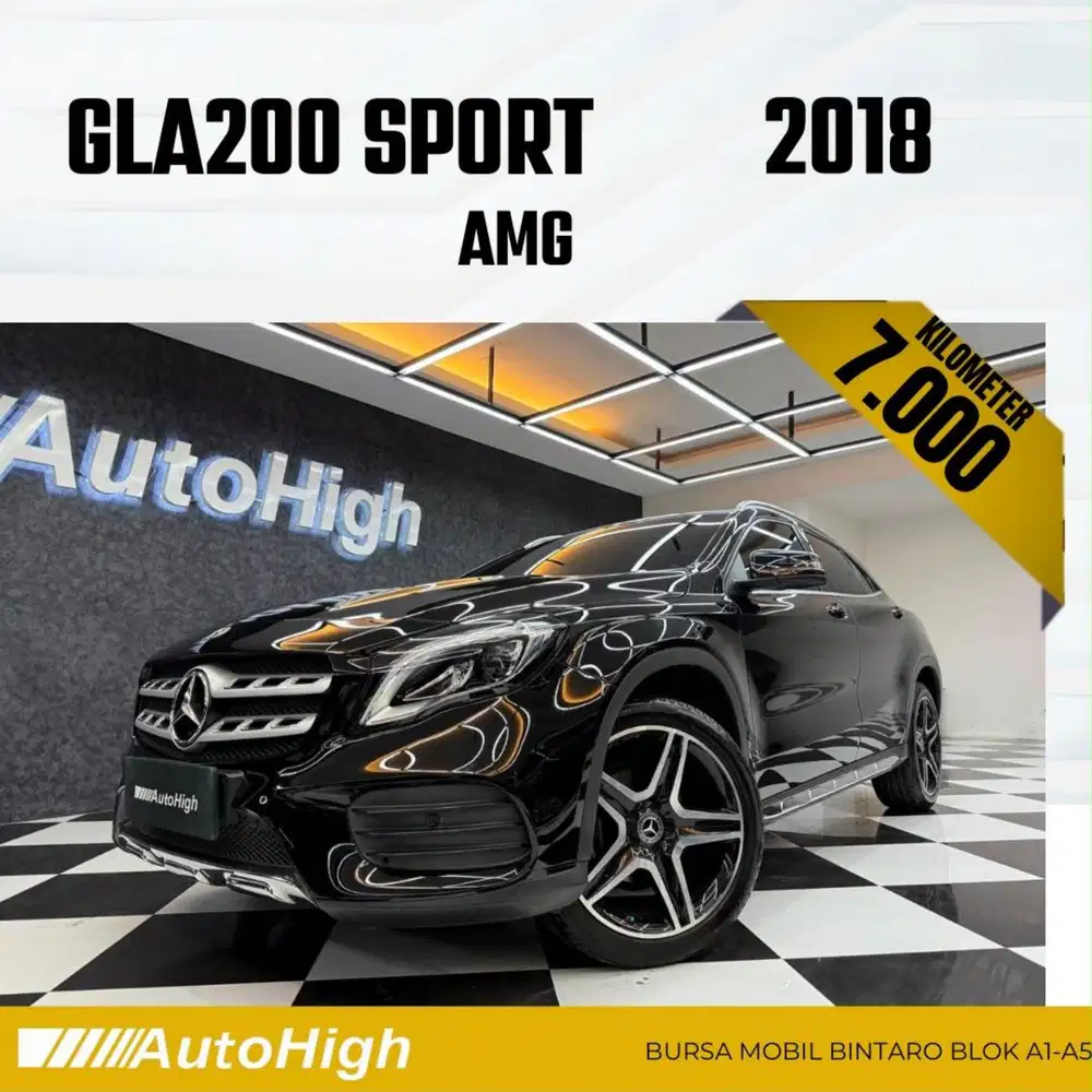 DP10% [Km7.000] GLA200 AMG 2018 Black / GLA 200 Reg 2017 #AUTOHIGH