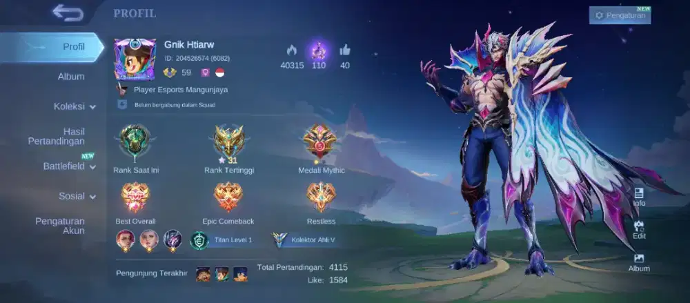 Akun Mobile Legend