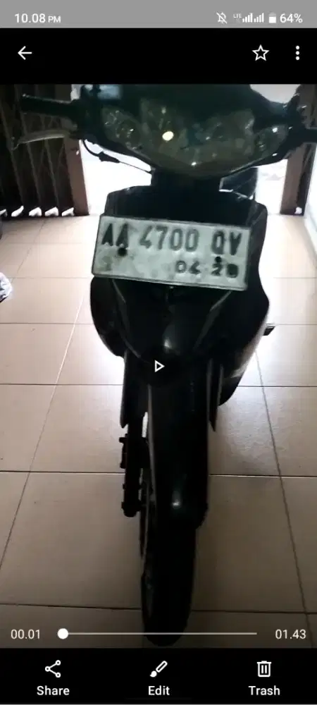 shogun 125 2004 hitam putih