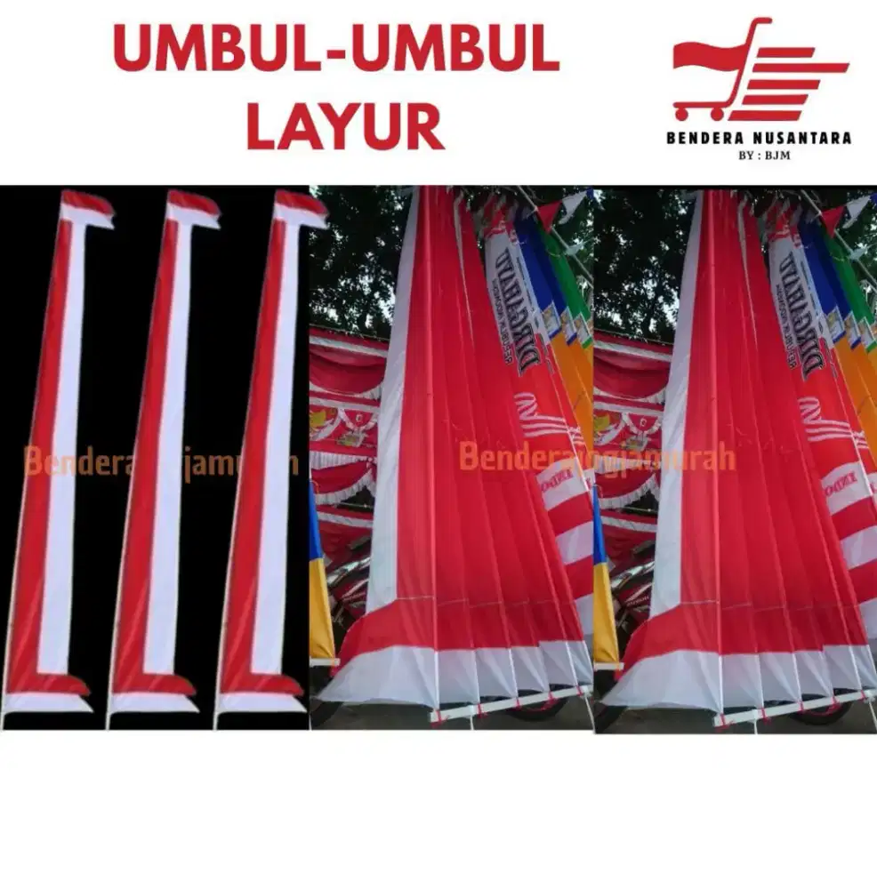 Umbul-umbul Layur Merah Putih