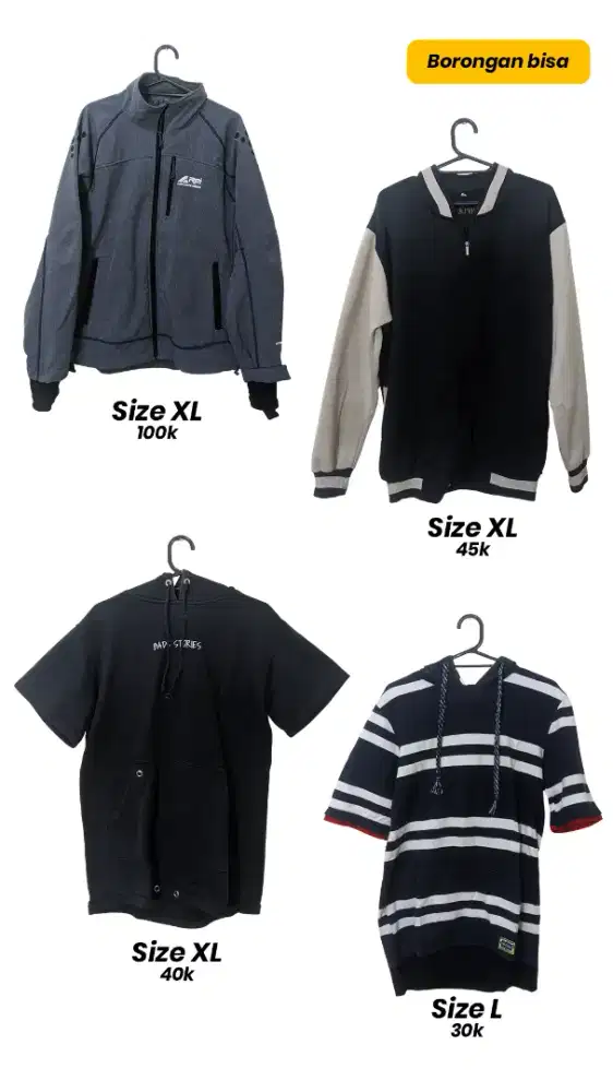 Jaket second cowo