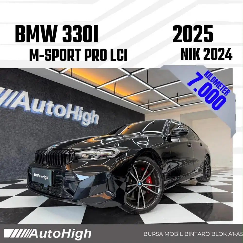 DP10% [Km7.000] 330i M-Sport 2024 Black Reg 2025 #AUTOHIGH