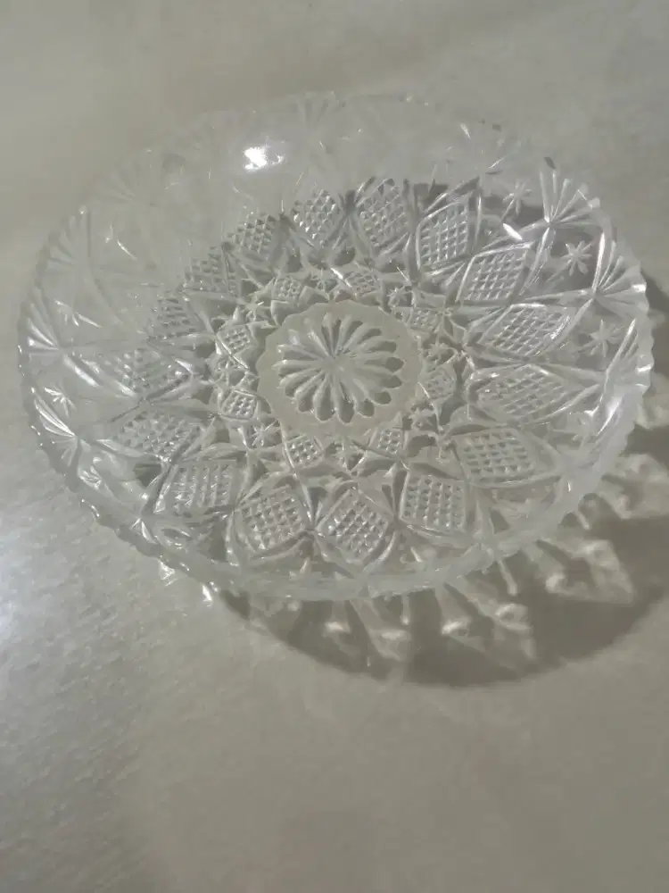 PIRING SAJI KACA BENING DIAMETER 30cm