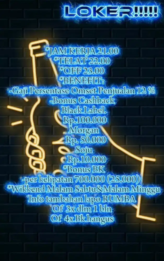 LOWONGAN!!! Waiters