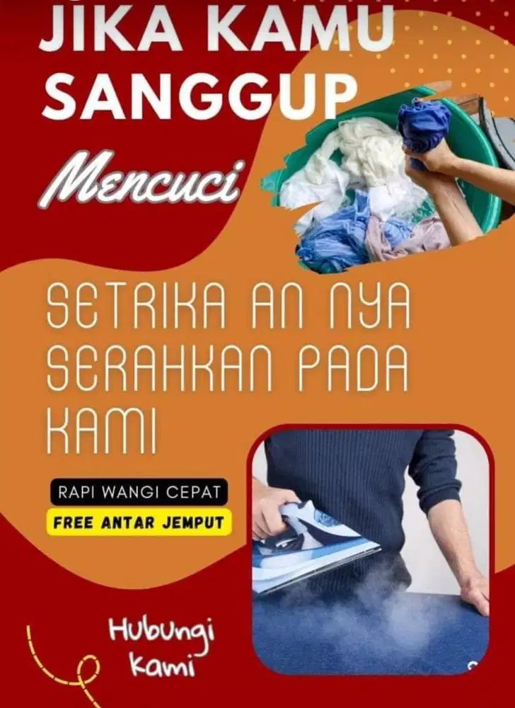Di butuhkan karyawan Laundry di Jatiasih