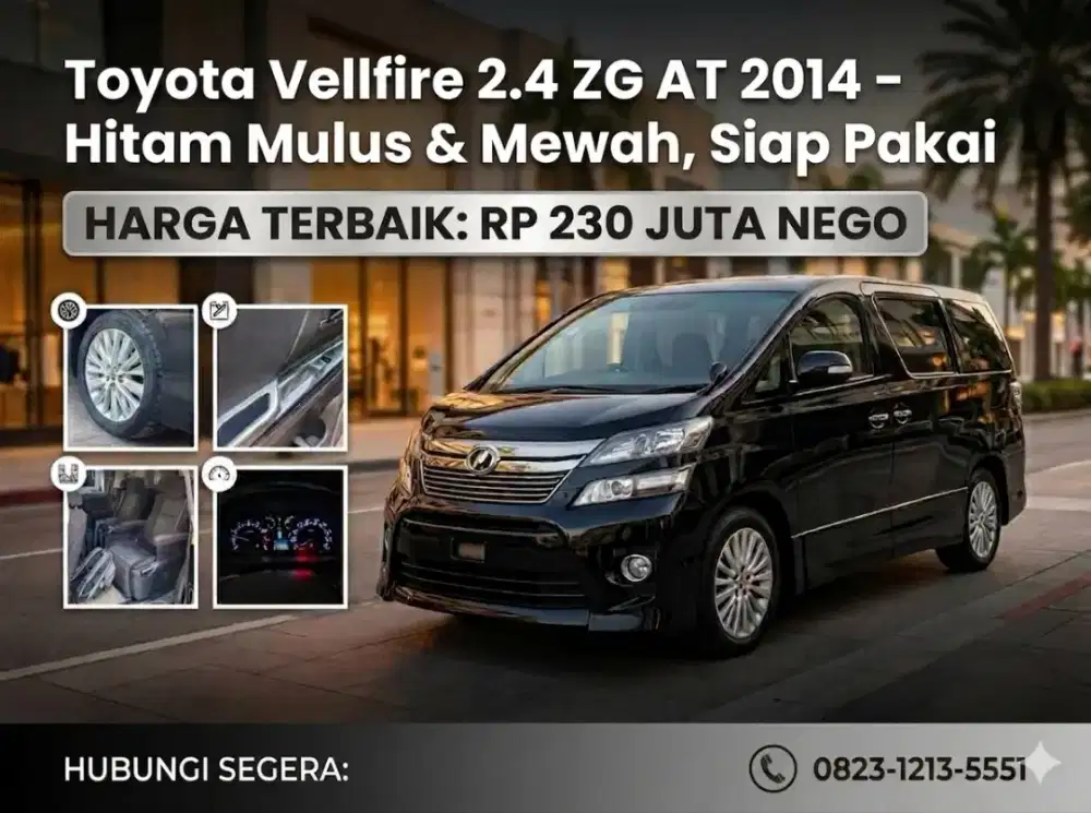 Toyota Vellfire 2.4 ZG AT 2014
