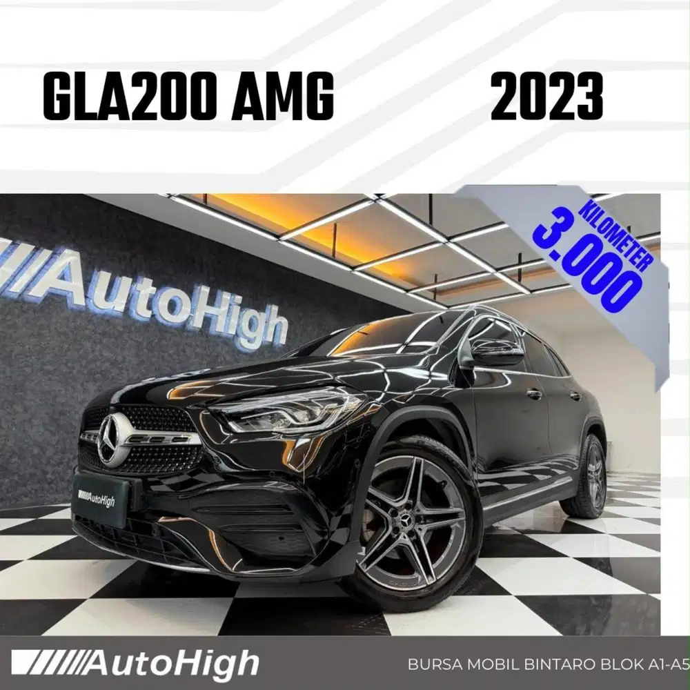 DP10% [Km3.000] GLA200 AMG 2023 Black / GLA 200 Reg 2022 #AUTOHIGH