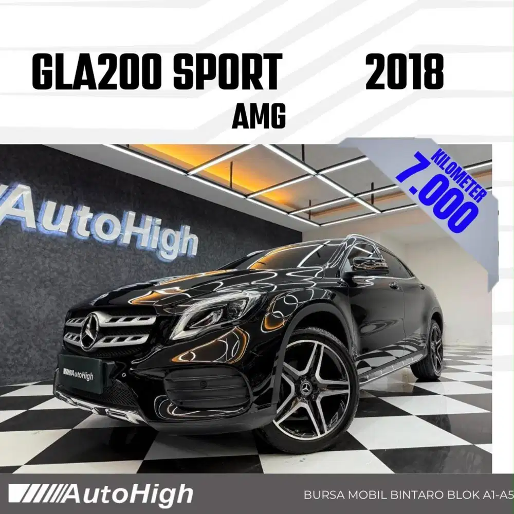 DP10% [Km7.000] GLA200 AMG 2018 Black / GLA 200 Reg 2019 #AUTOHIGH