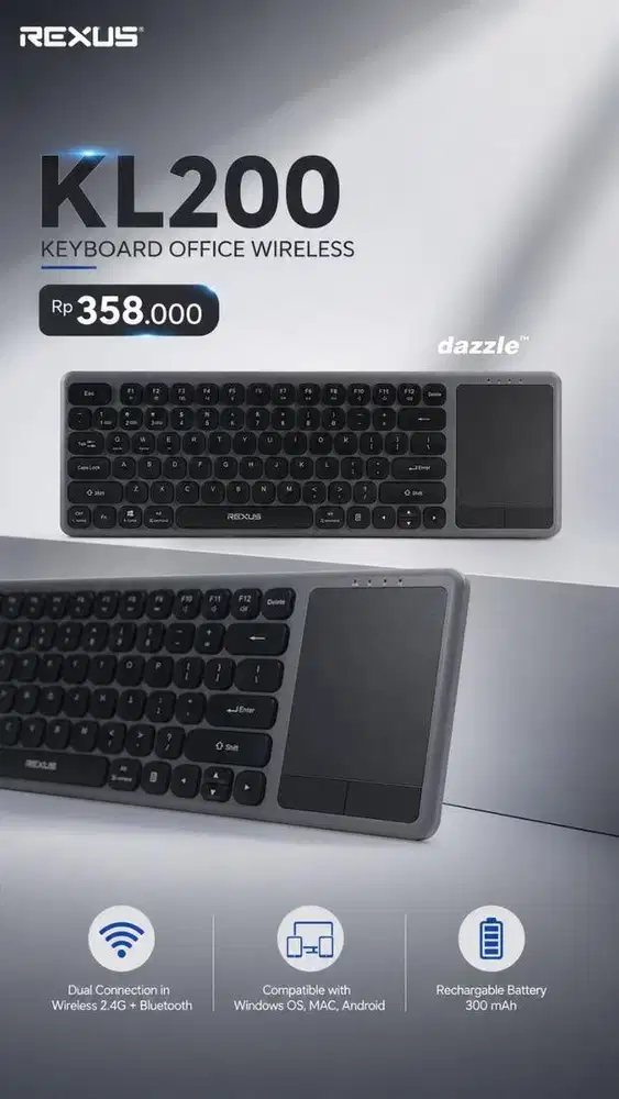 Rexus Keyboard Office KL200 wireless
