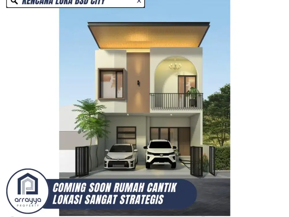 DIJUAL RUMAH CANTIK 2 LANTAI SIAP HUNI KENCANA LOKA (HRB210)