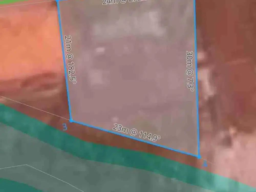 Tanah Komersial 600 m² Zona Perdagangan di Denpasar Barat