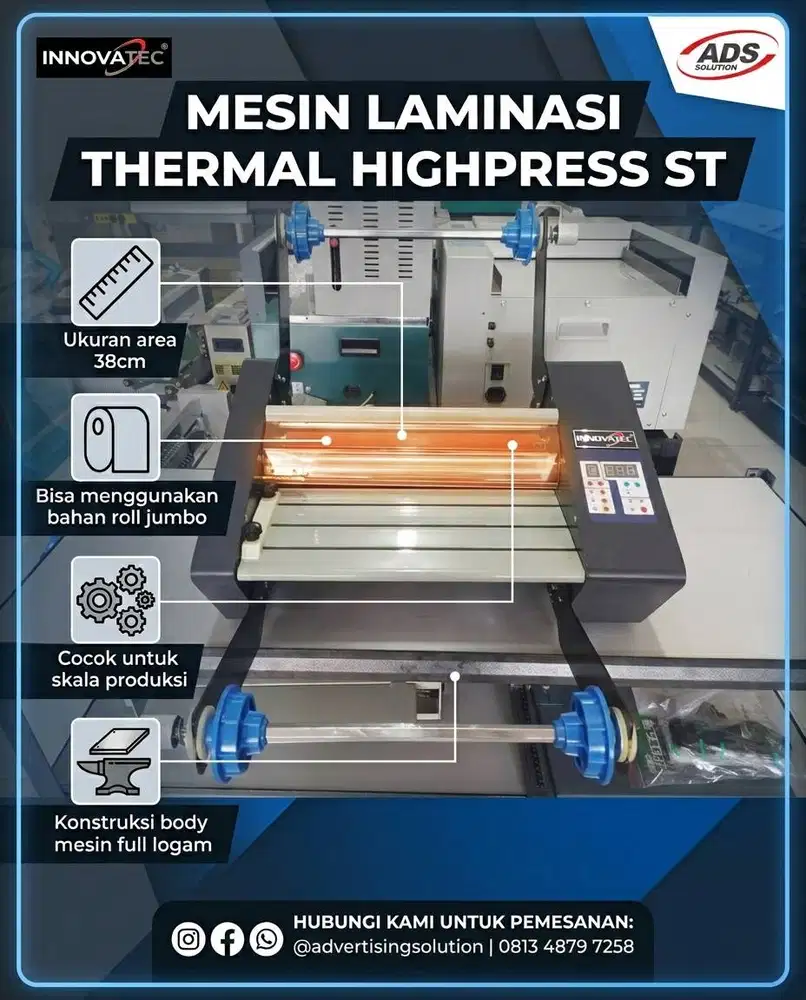 MESIN LAMINASI THERMAL OTOMATIS 2 SISI / HIGHPRESS