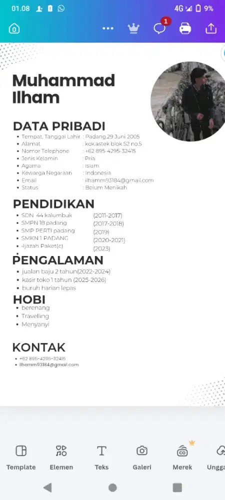 Info lokernya bos yg ada tmpt tinggalnya