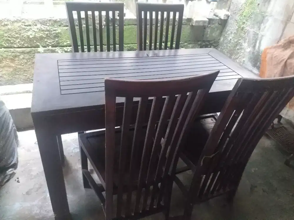 Meja Makan Set | Kayu