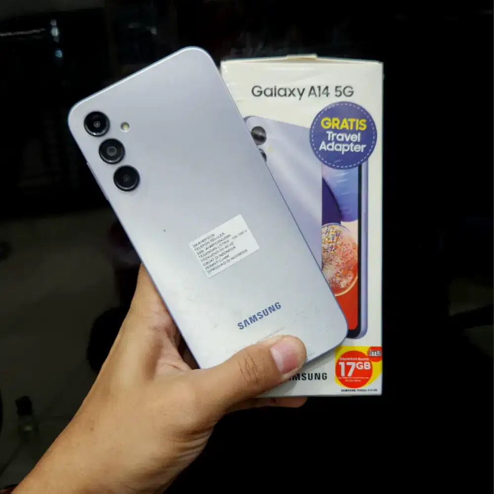 Samsung A14 5g 6/128gb FULLSET ORI SEIN, Free Adapter
