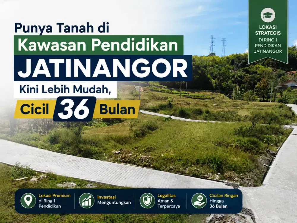 Tanah Kost Jatinangor Ring 1 UNPAD Bisa Dicicil