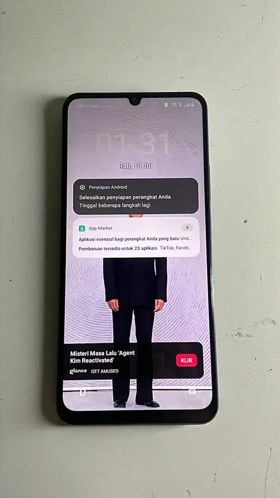 Dijual Realme Note 80, warna hitam, 4/128