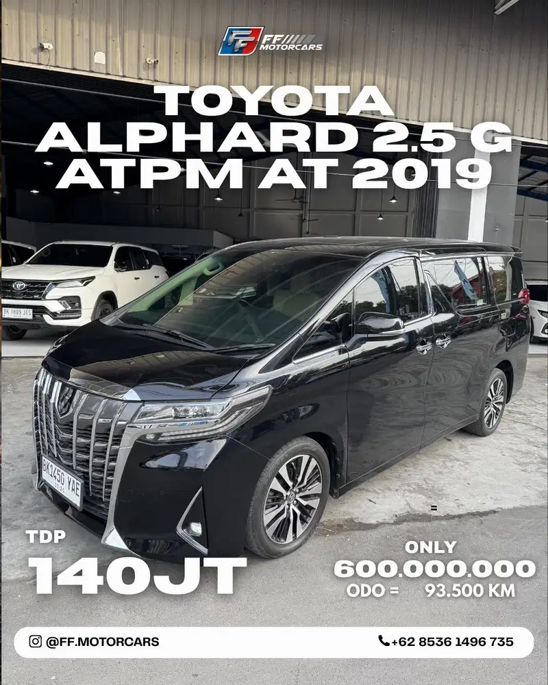Toyota Alphard 2.5 G ATPM AT 2019.