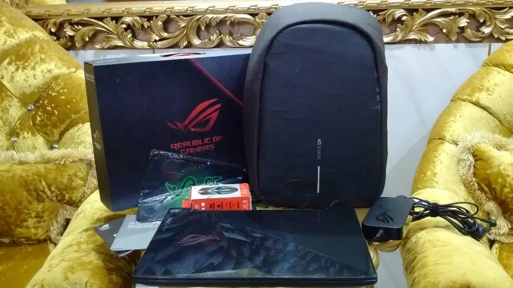 Laptop RAJA GAMING Nvidia GTX1050Ti ASUS ROG Core i7 Ram 16GB SSD512GB