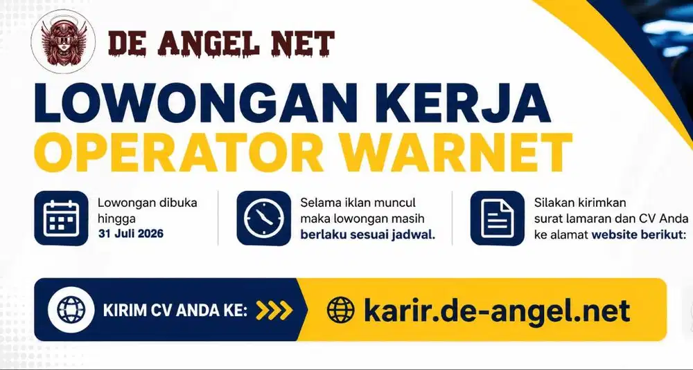 Lowongan Kerja Operator Warnet