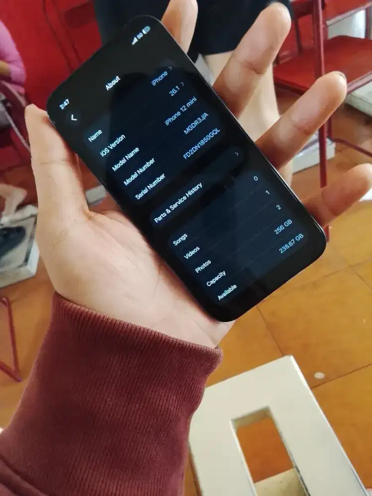 Iphone 12 mini 256 inter hpcsn