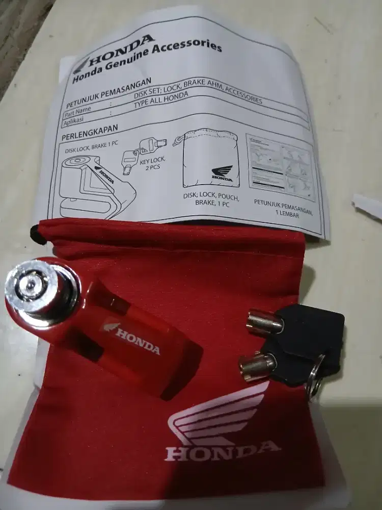 KUNCI CAKRAM ASLI AHM HONDA