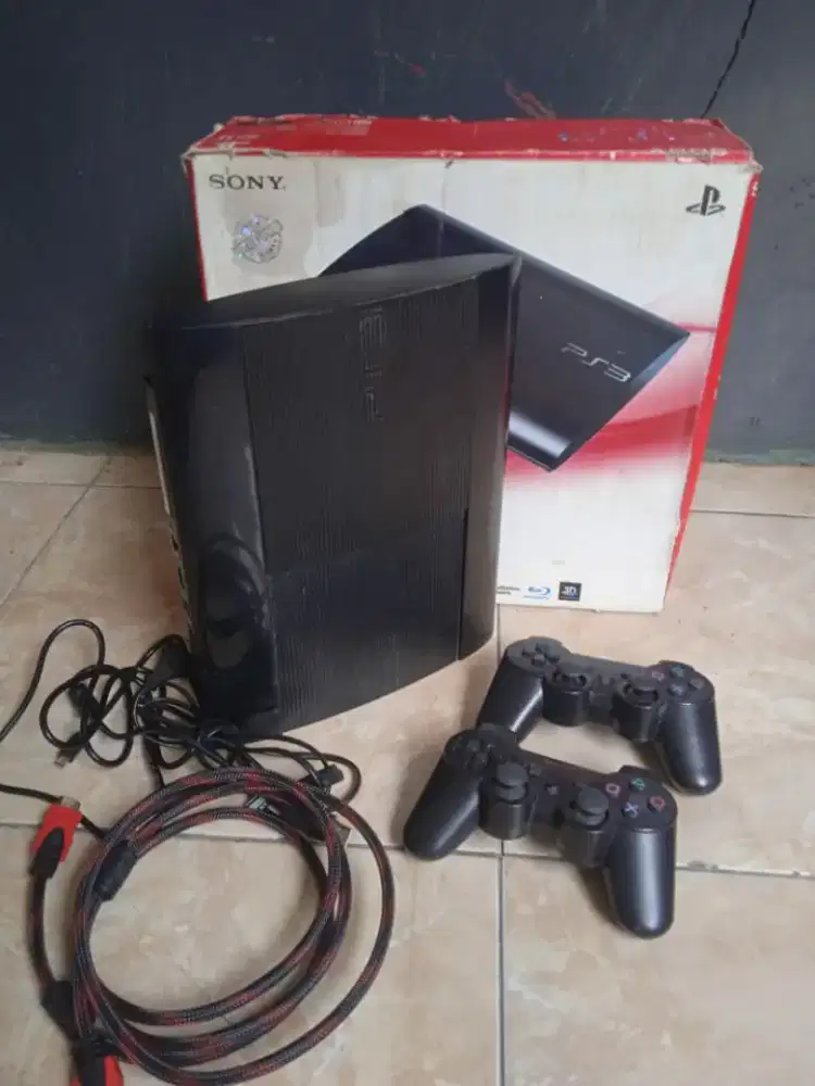 PS3 super slim 500gb normal fullset poris cipondoh